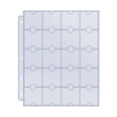 UP - 20-Pocket Platinum Page for Coins and Tokens, einzel