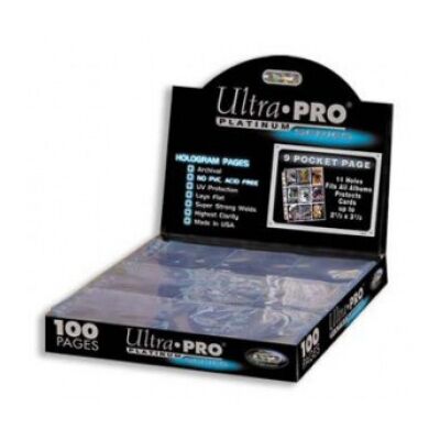 UP - Platinum 9-Pocket Pages (11 Hole) Display (100 Pages)