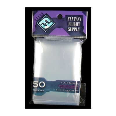 FFG Supply Clear Sleeves - Standard European Board Game (50 Sleeves)