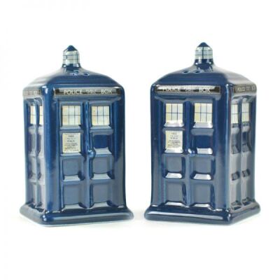 Doctor Who Salt and Pepper Pots Tardis