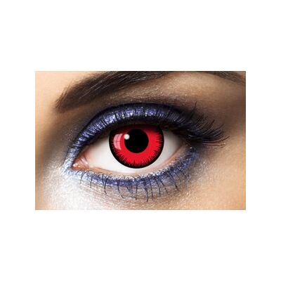 Coloured contact lenses Lunatic Red, 1 year