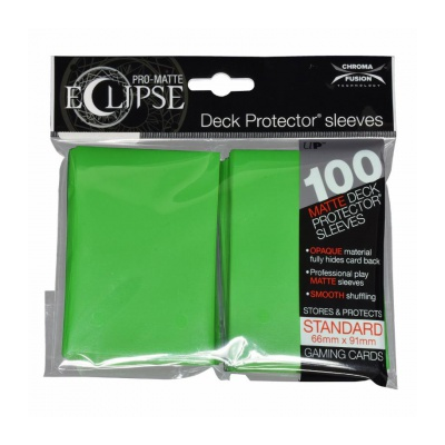 UP - Standard Sleeves - PRO-Matte Eclipse - Lime Green (100 Sleeves)