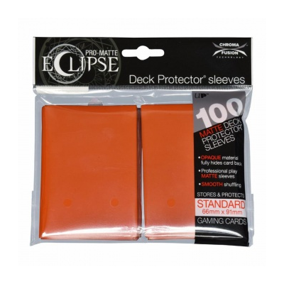 UP - Standard Sleeves - PRO-Matte Eclipse - Pumpkin (100 Sleeves)