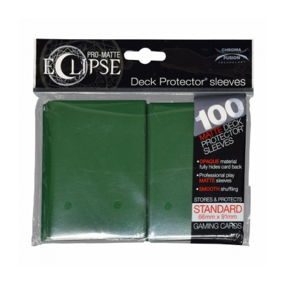 UP - Standard Sleeves - PRO-Matte Eclipse - Forest Green (100 Sleeves)