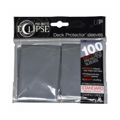 UP - Standard Sleeves - PRO-Matte Eclipse - Smoke Grey (100 Sleeves)