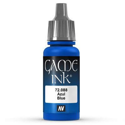 Vallejo Game Color Ink: 088 Ink Blue, 17 ml