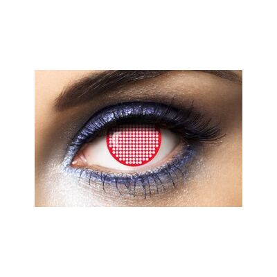Farbige Kontaktlinsen Screen Red, 1 Jahr