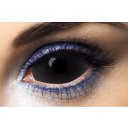 Farbige Kontaktlinsen Black Full Sclera 22 mm, 1 Jahr