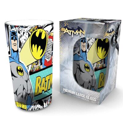 Batman Premium Pint Glass Comic Wrap