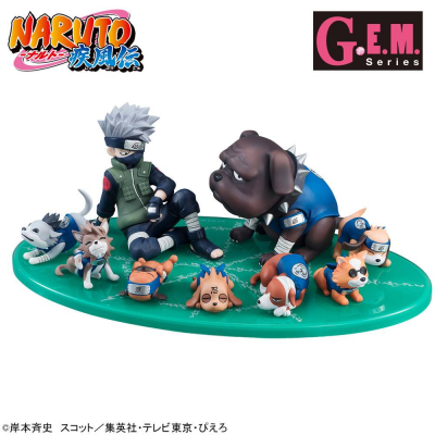 Naruto G.E.M. Serie PVC Statue Kakashi & Ninken Ninja Dog...