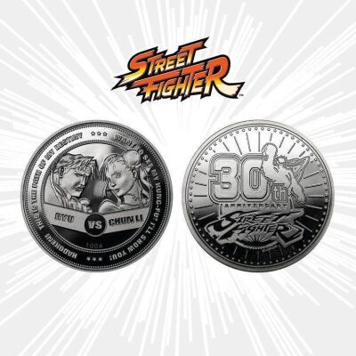 Street Fighter Collectable Coin 30th Anniversary Ryu vs...
