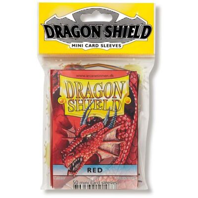 Dragon Shield Small Sleeves - Red (50 Sleeves)