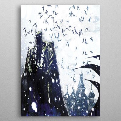 DC Comics Metal Poster Batman Light Absorption Bat Master 10 x 14 cm