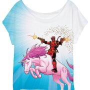 Deadpool Ladies T-Shirt Unicorn