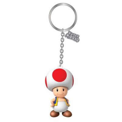 Nintendo Gummi-Schlüsselanhänger Toad 7 cm