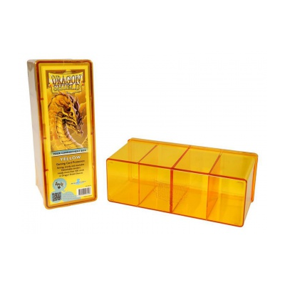 Dragon Shield - 4 Compartment Storage Box - Yellow