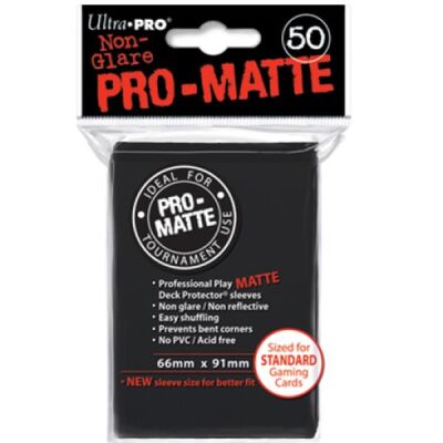 Pro-Matte Sleeves Black (50 Stück)