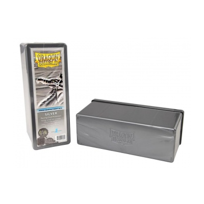 Dragon Shield - 4 Compartment Storage Box - Silver