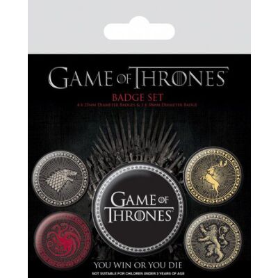 Game Of Thrones Ansteck-Buttons 5er-Pack Great Houses