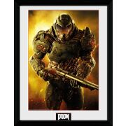 Doom Poster im Rahmen Marine 40 x 30 cm