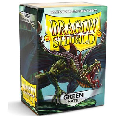 Dragon Shield Standard Sleeves - Matte Green (100 Sleeves)
