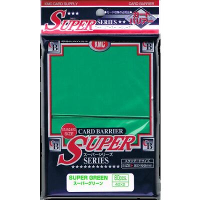 KMC Standard Sleeves - Super Green (80 Sleeves)