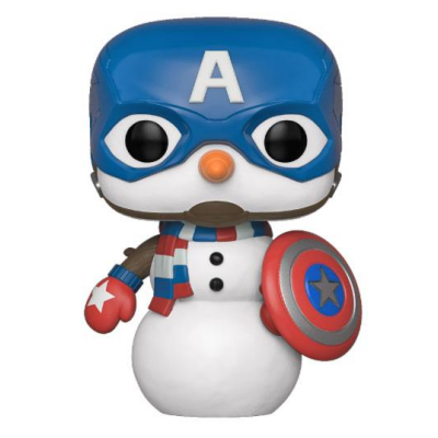 Marvel Holiday POP! Marvel Vinyl Figur Captain America 9 cm
