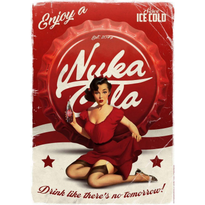 Fallout Kunstdruck Nuka Cola 42 x 30 cm