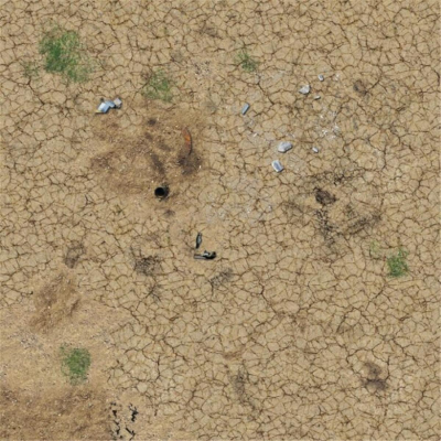 Desert Wasteland Gaming Mat 60 x 60 cm