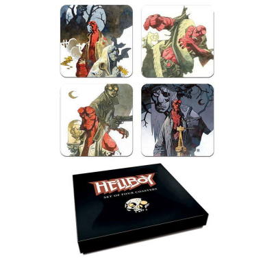 Hellboy Untersetzer Set Mignolas Classic Watercolors