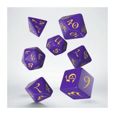 Classic RPG Purple & yellow Dice Set (7)