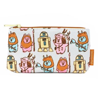 Star Wars by Loungefly Coin/Cosmetic Bag Pastel Ewoks AOP
