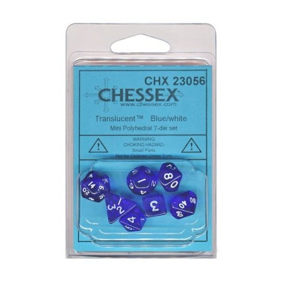 Chessex Polyhedral 7-Die Set - Blue/white