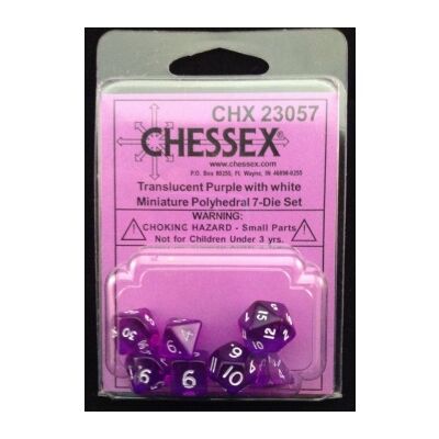 Chessex Polyhedral 7-Die Set - Green/white