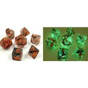 Chessex Lab Dice 4 - 7 Die Set Nebula Copper...