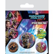 Guardians of the Galaxy Vol. 2 Pin Badges 5-Pack Rocket...