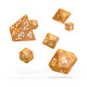 Oakie Doakie Dice RPG Set Marble - Orange (7)