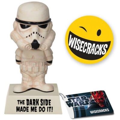 Bobble Head Wisecracks - Stormtrooper The Dark Side made me do it! 15 cm