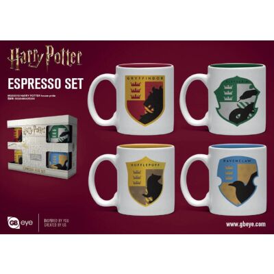 Harry Potter Espresso Mugs 4-Pack House Pride