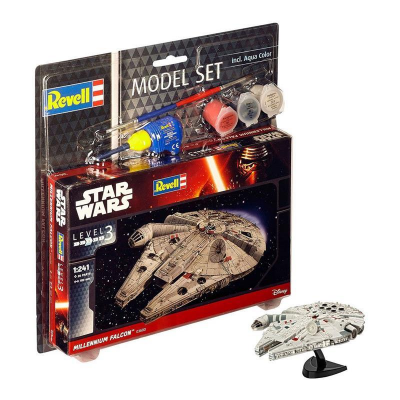 Star Wars Modellbausatz 1/241 Model Set Millennium Falcon...