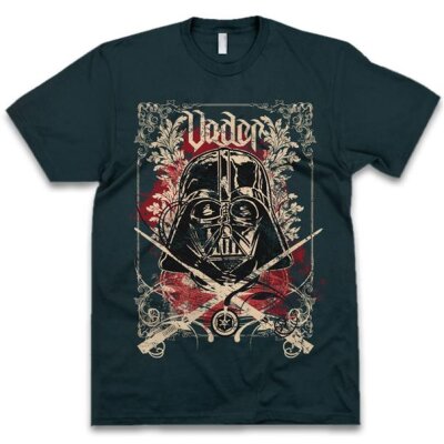 T-Shirt - Darth Vader Metal, blue