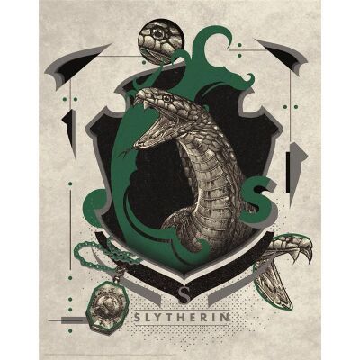 Harry Potter Art Print Slytherin 36 x 28 cm
