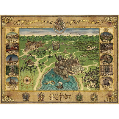 Harry Potter Puzzle Hogwarts Karte (1.500 Teile)