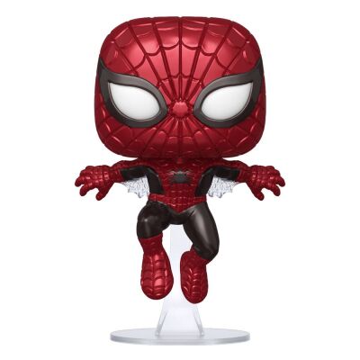 Marvel 80th POP! Marvel Vinyl Figur Spider-Man (First Appearance) (Metallic) 9 cm