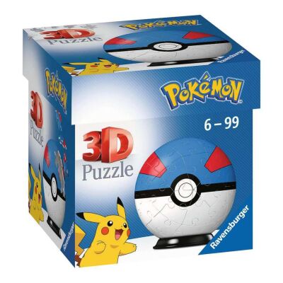 Pokémon 3D Puzzle Pokéballs: Great Ball (54 pieces)