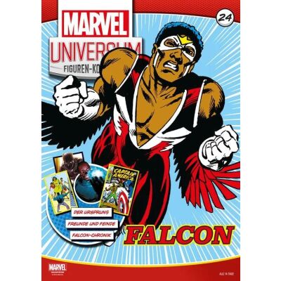 Marvel Universum Figuren-Kollektion 24: Falcon (mit handbemalter Classic Marvel-Figur)
