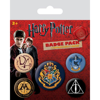 Harry Potter Ansteck-Buttons 5er-Pack Hogwarts