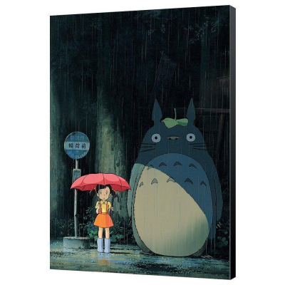 Mein Nachbar Totoro Holzdruck Totoro 35 x 50 cm