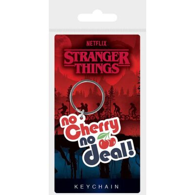 Stranger Things Rubber Keychain No Cherry No Deal 6 cm