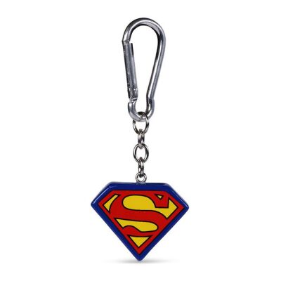 Superman 3D-Schlüsselanhänger Logo 4 cm